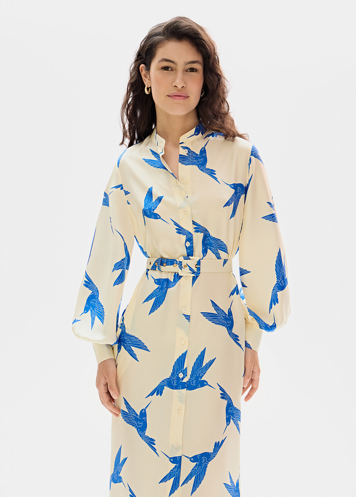 картинка Платье из шелка от бренда Оксаны Лаврентьевой OLOLOL