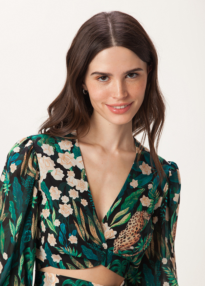 картинка Блузка из шёлка от бренда Оксаны Лаврентьевой OLOLOL