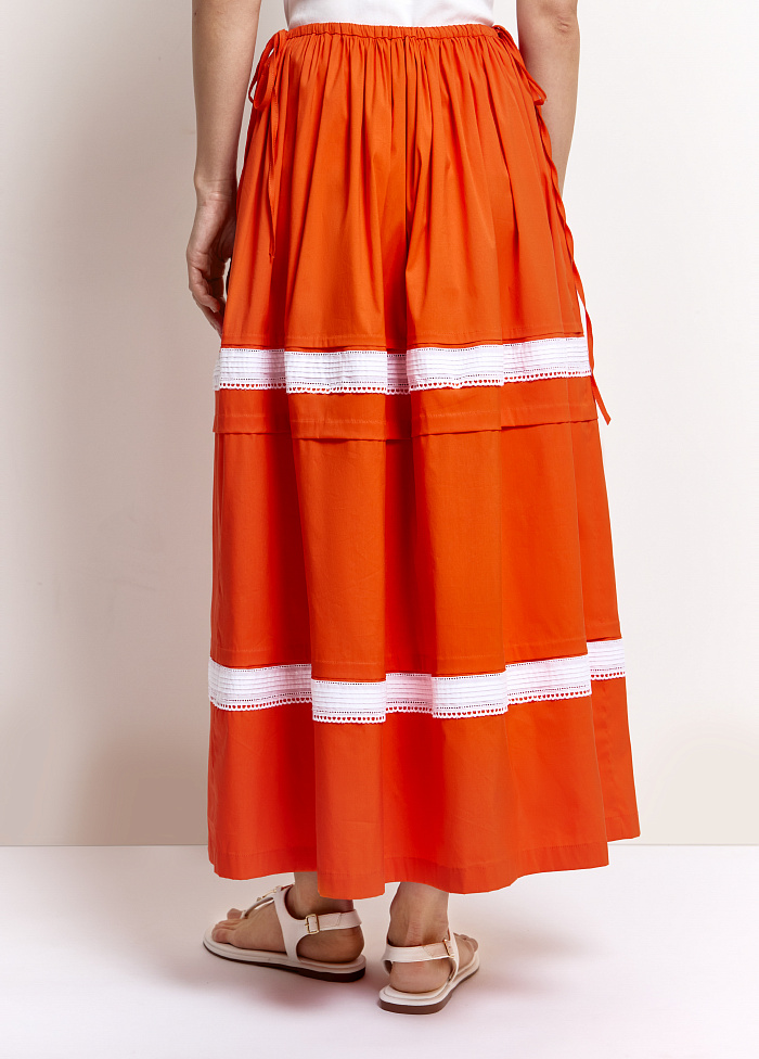 картинка Юбка из хлопка с кружевом от бренда Оксаны Лаврентьевой OLOLOL