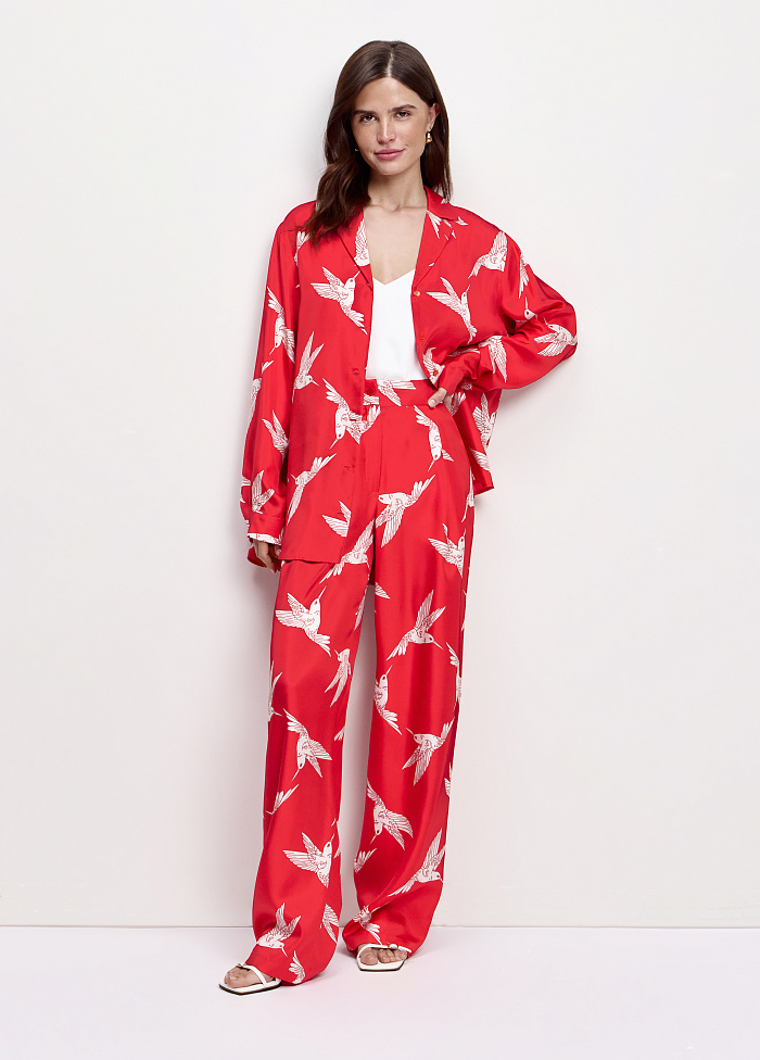 картинка Брюки из шелка от бренда Оксаны Лаврентьевой OLOLOL