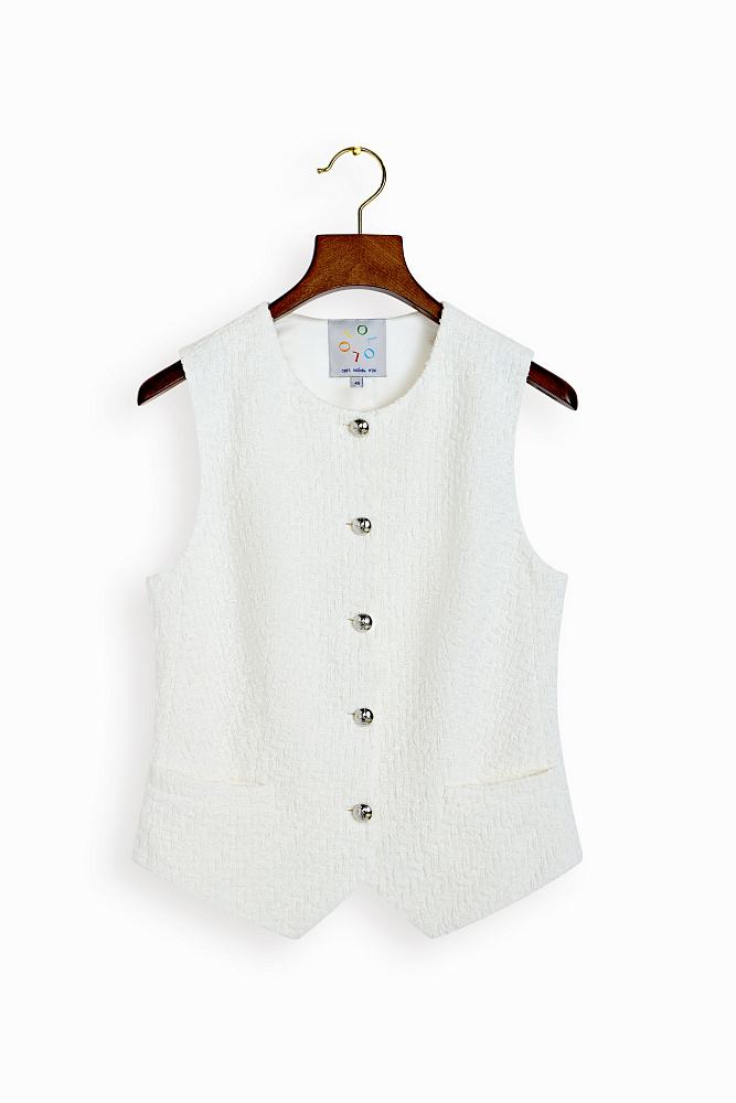 картинка Жилет из итальянского твида от бренда Оксаны Лаврентьевой OLOLOL