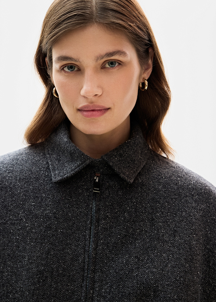 картинка Куртка из шерсти от бренда Оксаны Лаврентьевой OLOLOL