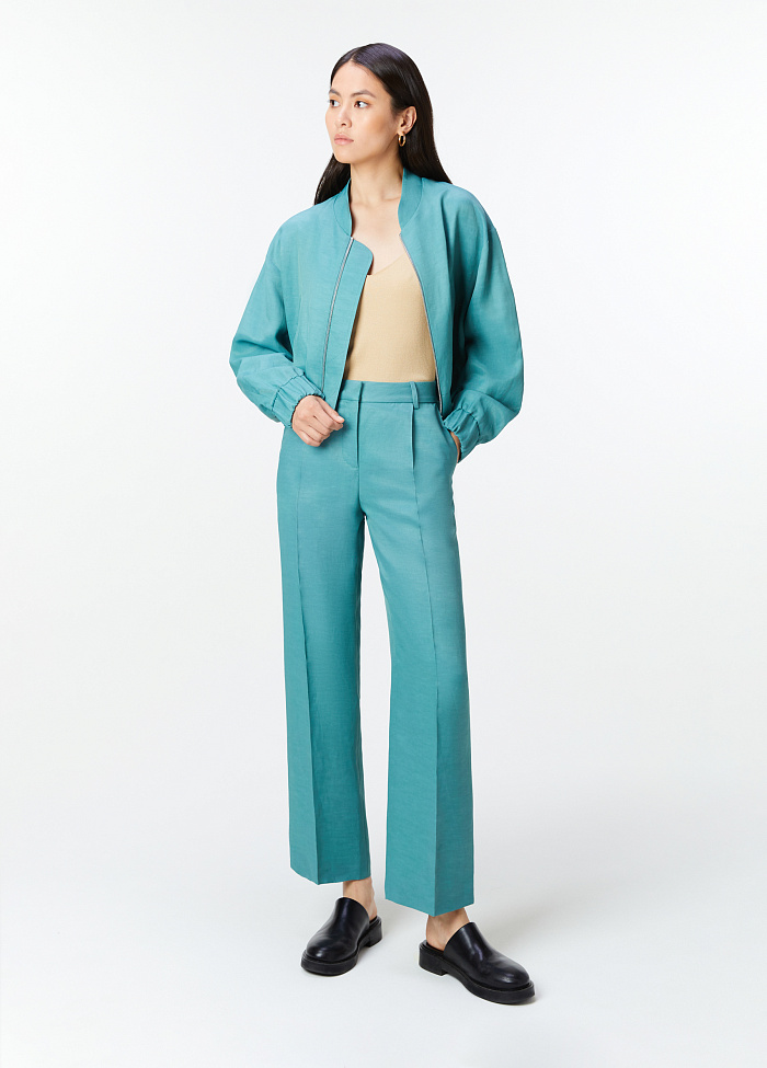 картинка Брюки из вискозы и льна от бренда Оксаны Лаврентьевой OLOLOL