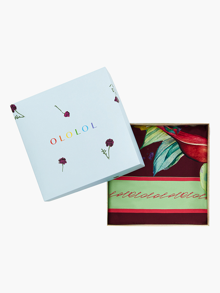 картинка Платок из шелка от бренда Оксаны Лаврентьевой OLOLOL