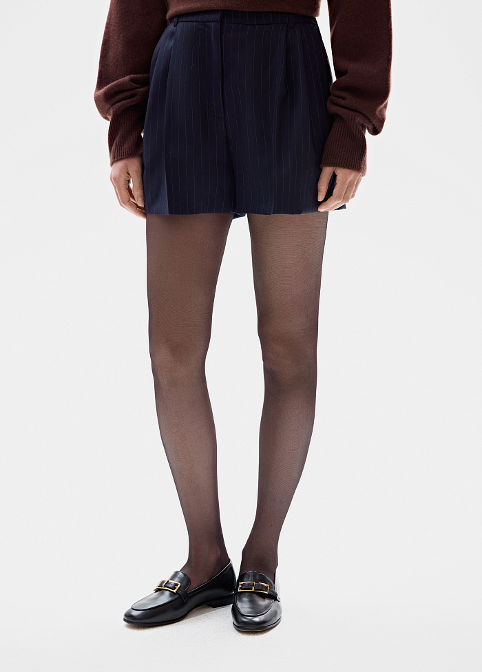 картинка Шорты из шерсти в полоску от бренда Оксаны Лаврентьевой OLOLOL