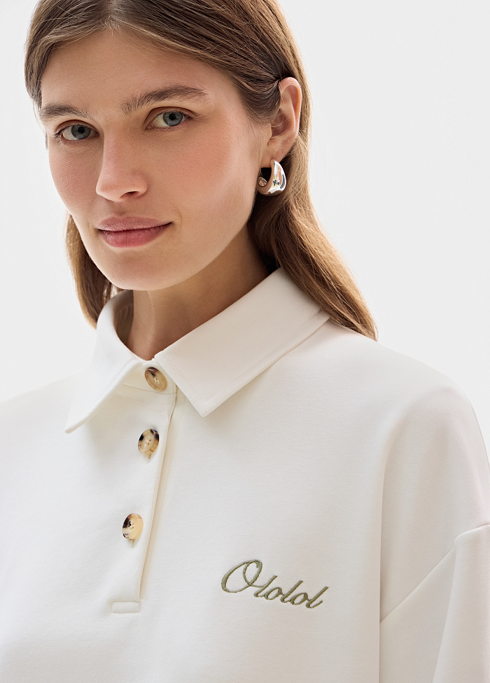 картинка Свитшот из хлопка от бренда Оксаны Лаврентьевой OLOLOL