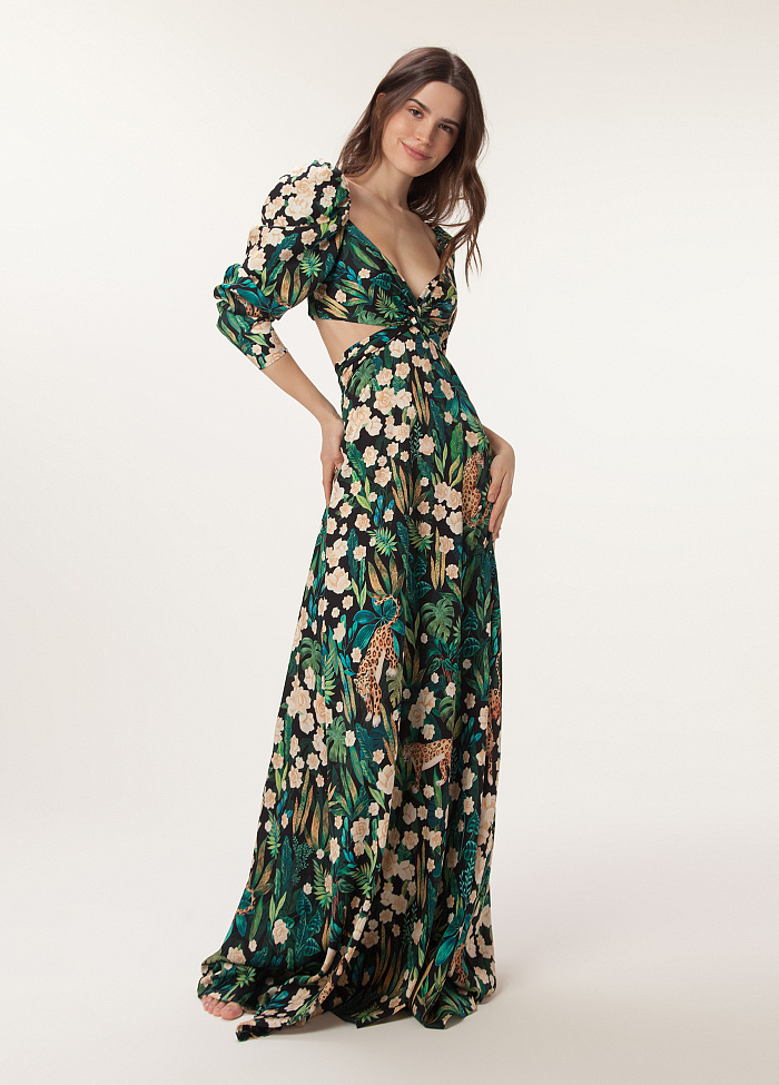 картинка Платье вечернее из шёлка от бренда Оксаны Лаврентьевой OLOLOL