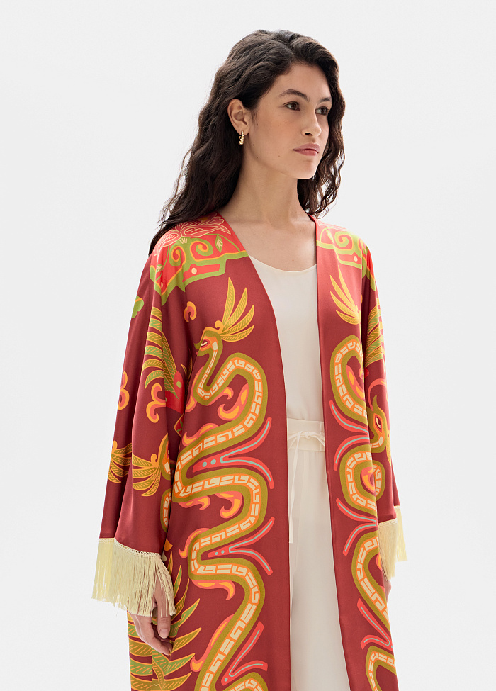 картинка Кимоно из шелка от бренда Оксаны Лаврентьевой OLOLOL