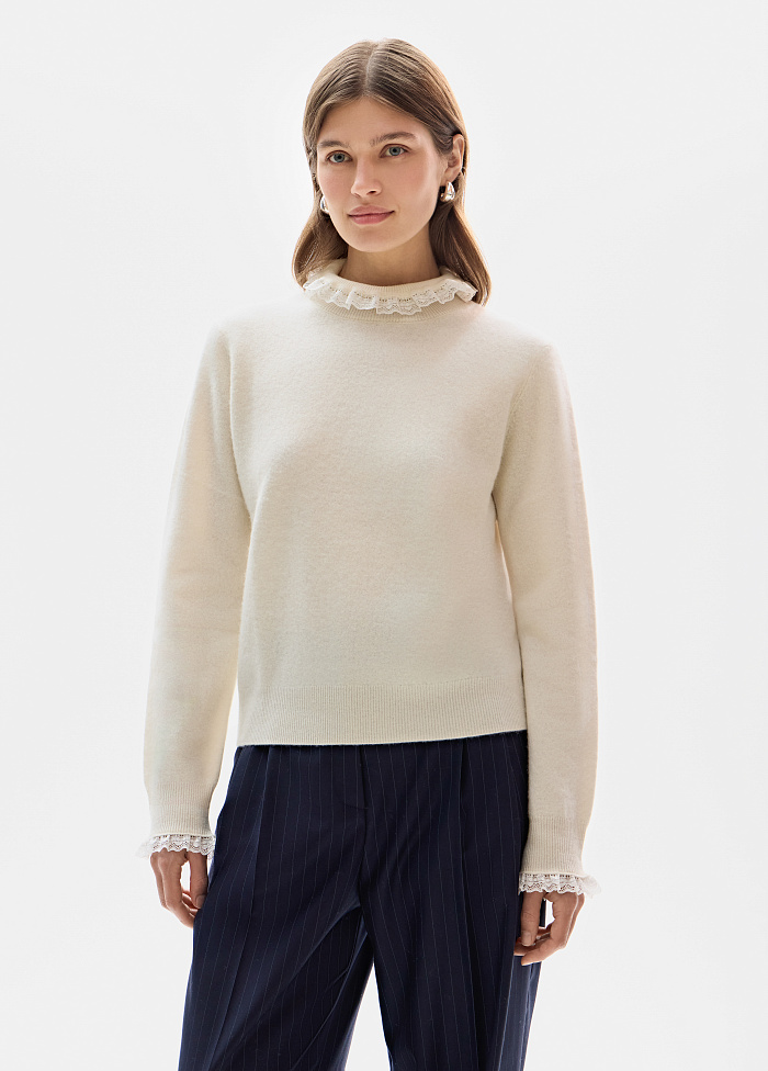 картинка Свитер вязаный из шерсти от бренда Оксаны Лаврентьевой OLOLOL