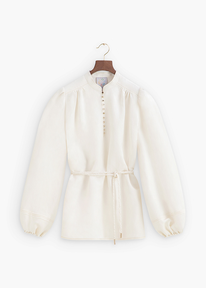 картинка Блузка из вискозы и льна от бренда Оксаны Лаврентьевой OLOLOL