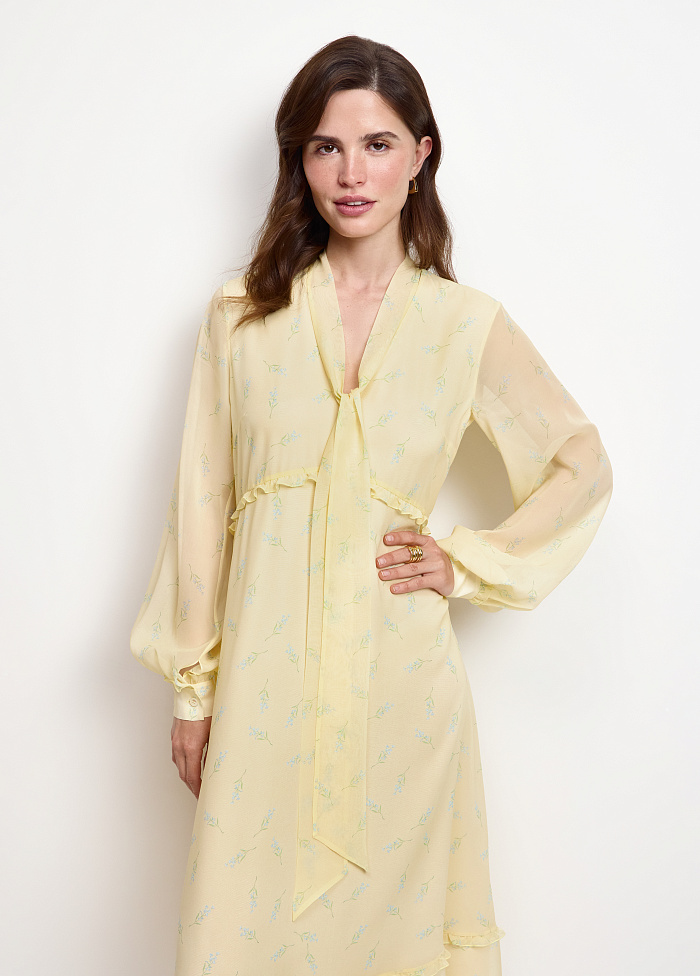 картинка Платье из шелка от бренда Оксаны Лаврентьевой OLOLOL