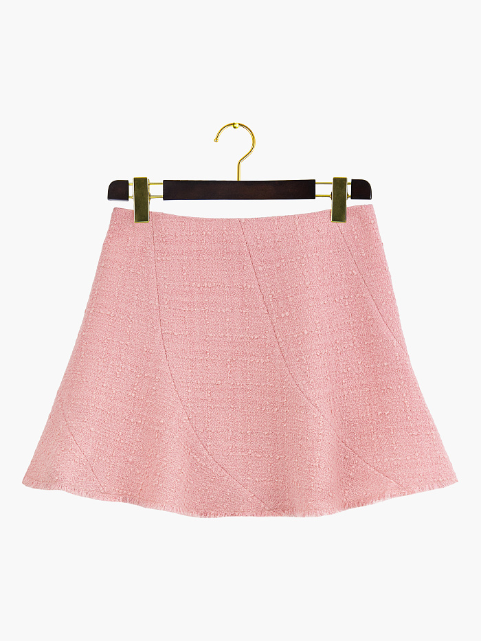 картинка Юбка из розового твида от бренда Оксаны Лаврентьевой OLOLOL