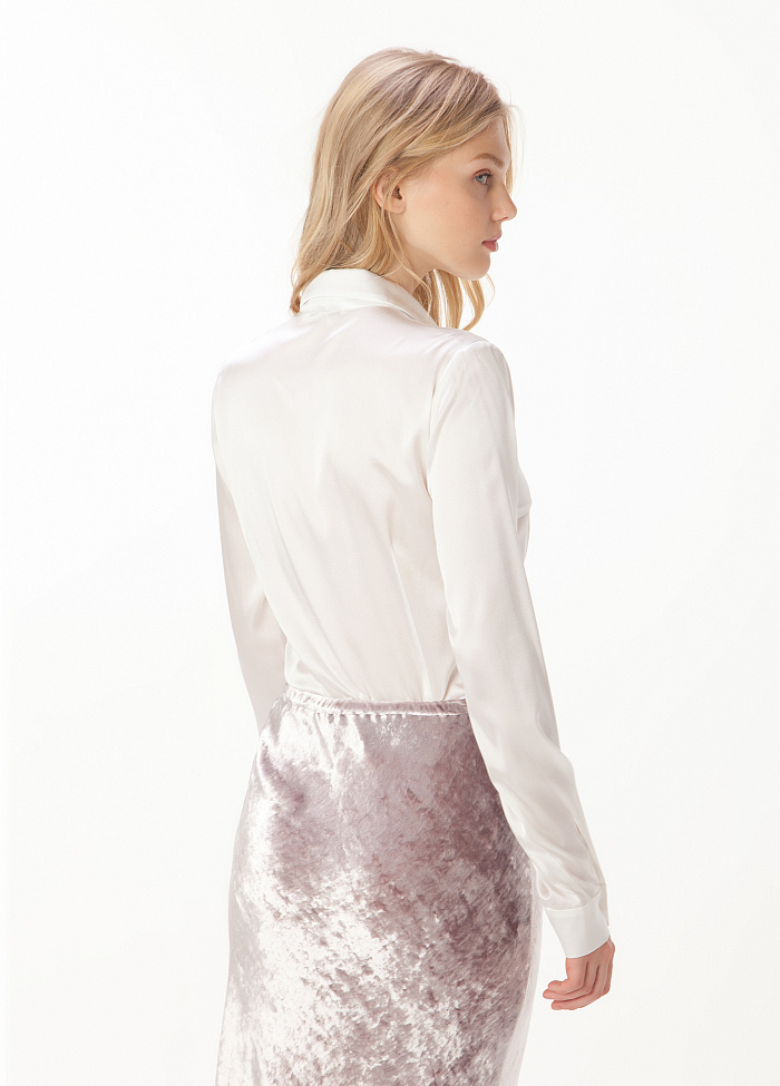 картинка Блузка-Боди из шелка от бренда Оксаны Лаврентьевой OLOLOL