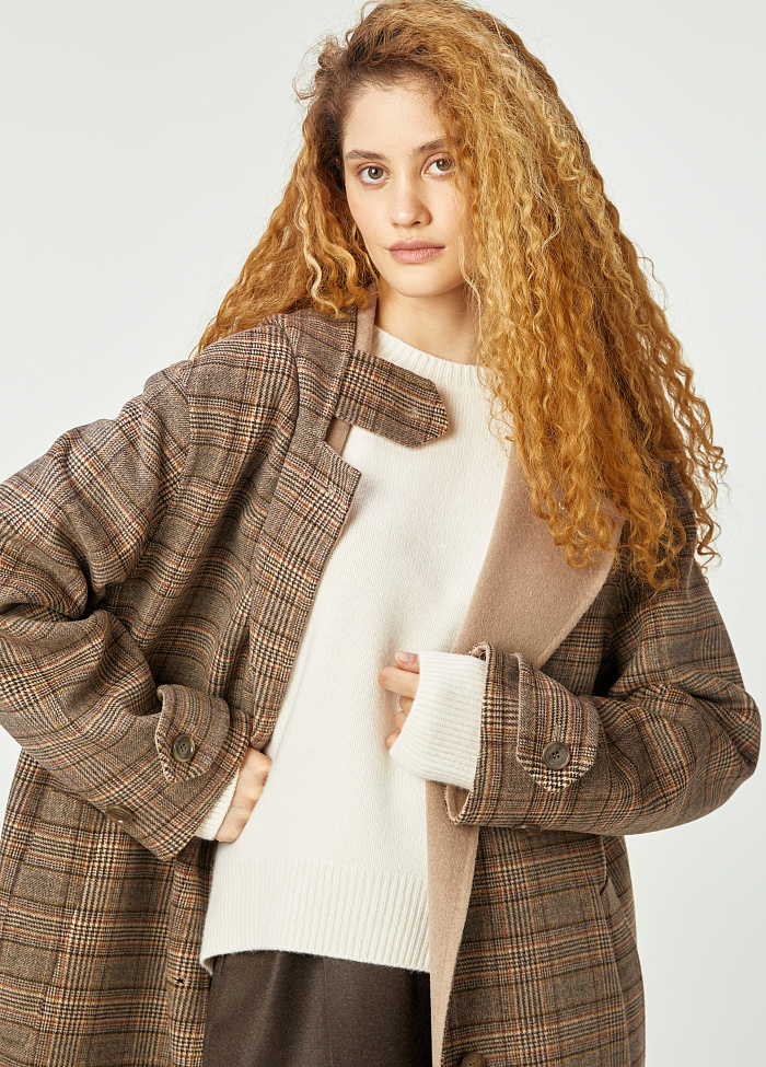 картинка Пальто из шерсти и кашемира от бренда Оксаны Лаврентьевой OLOLOL