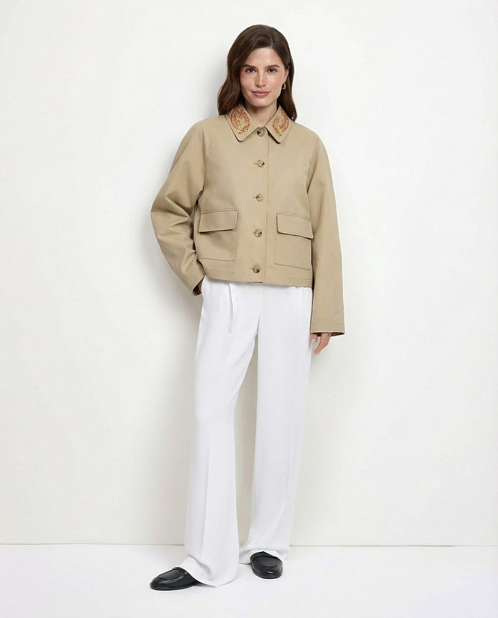 картинка Куртка из хлопка от бренда Оксаны Лаврентьевой OLOLOL