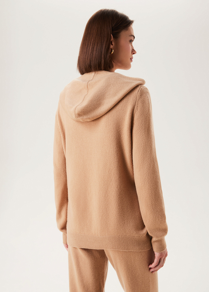 картинка Свитер из кашемира с капюшоном от бренда Оксаны Лаврентьевой OLOLOL