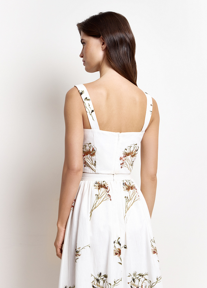 картинка Топ с вышивкой и пайетками от бренда Оксаны Лаврентьевой OLOLOL