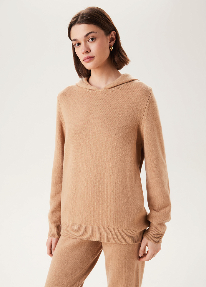 картинка Свитер из кашемира с капюшоном от бренда Оксаны Лаврентьевой OLOLOL