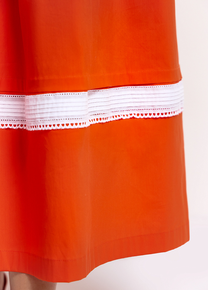 картинка Юбка из хлопка с кружевом от бренда Оксаны Лаврентьевой OLOLOL