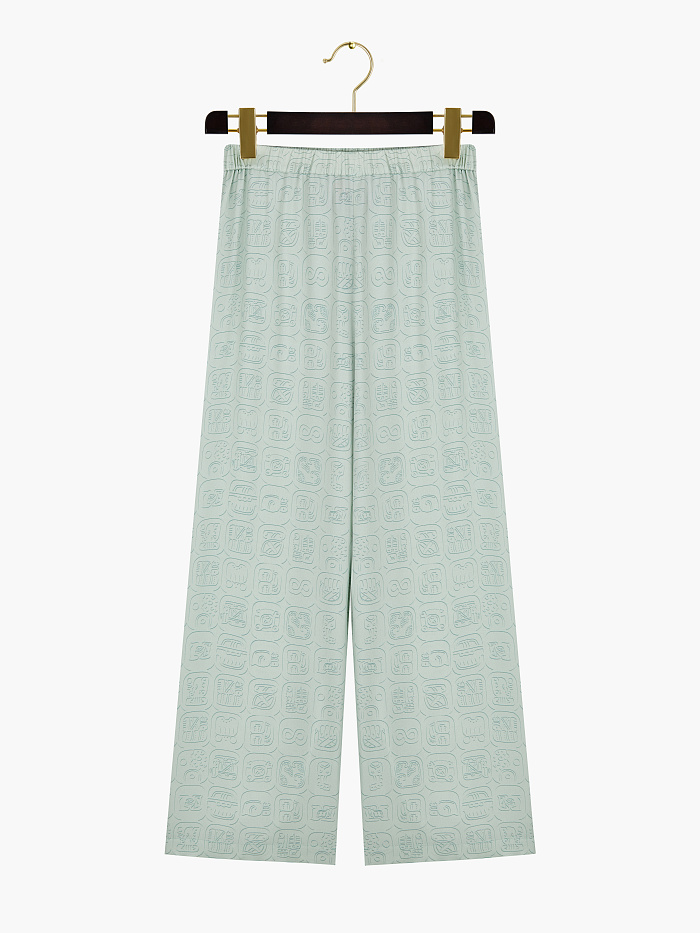 картинка Брюки из шёлка укороченные от бренда Оксаны Лаврентьевой OLOLOL