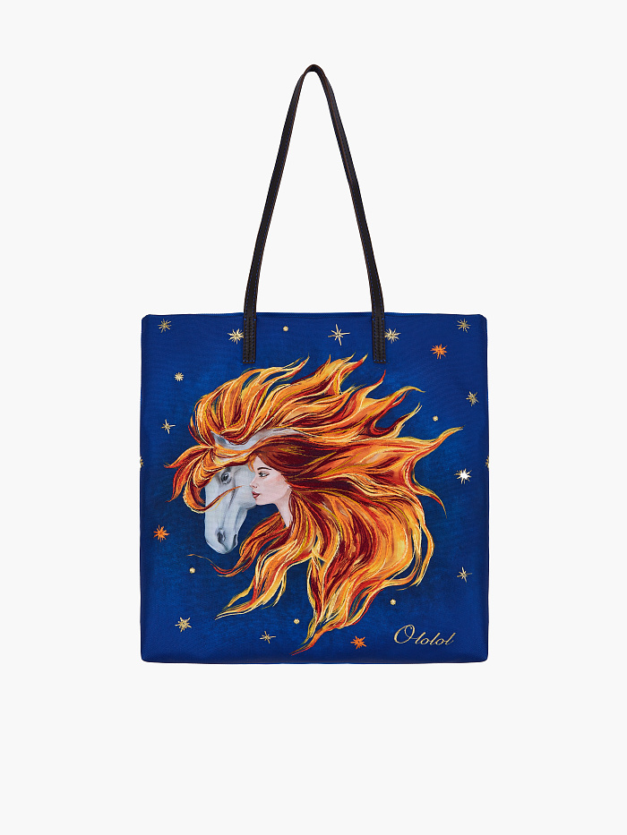 картинка Шопер с тотемом Лошадь от бренда Оксаны Лаврентьевой OLOLOL