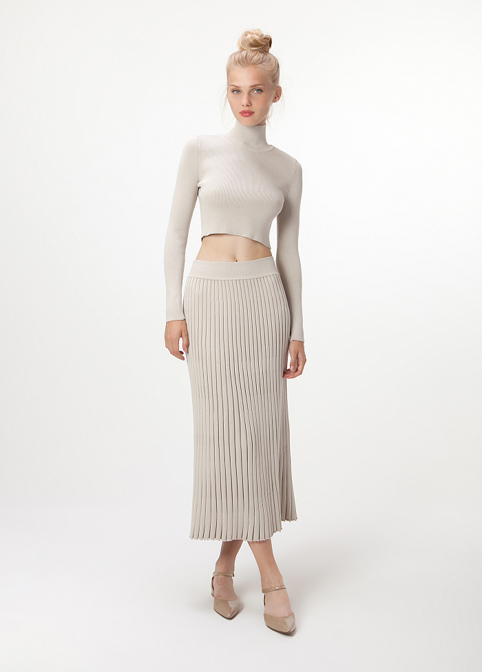 картинка Вязаный комплект,  юбка и топ от бренда Оксаны Лаврентьевой OLOLOL
