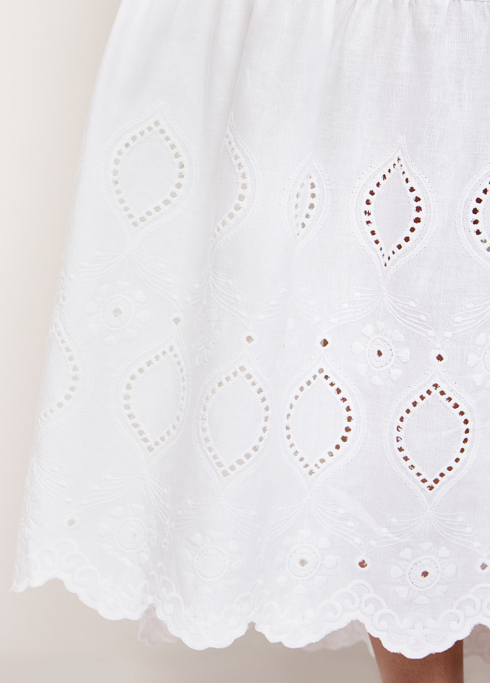 картинка Юбка из хлопка и льна от бренда Оксаны Лаврентьевой OLOLOL