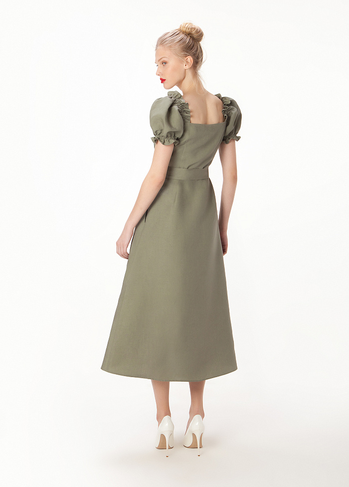 картинка Платье из льна и лиоцелла от бренда Оксаны Лаврентьевой OLOLOL
