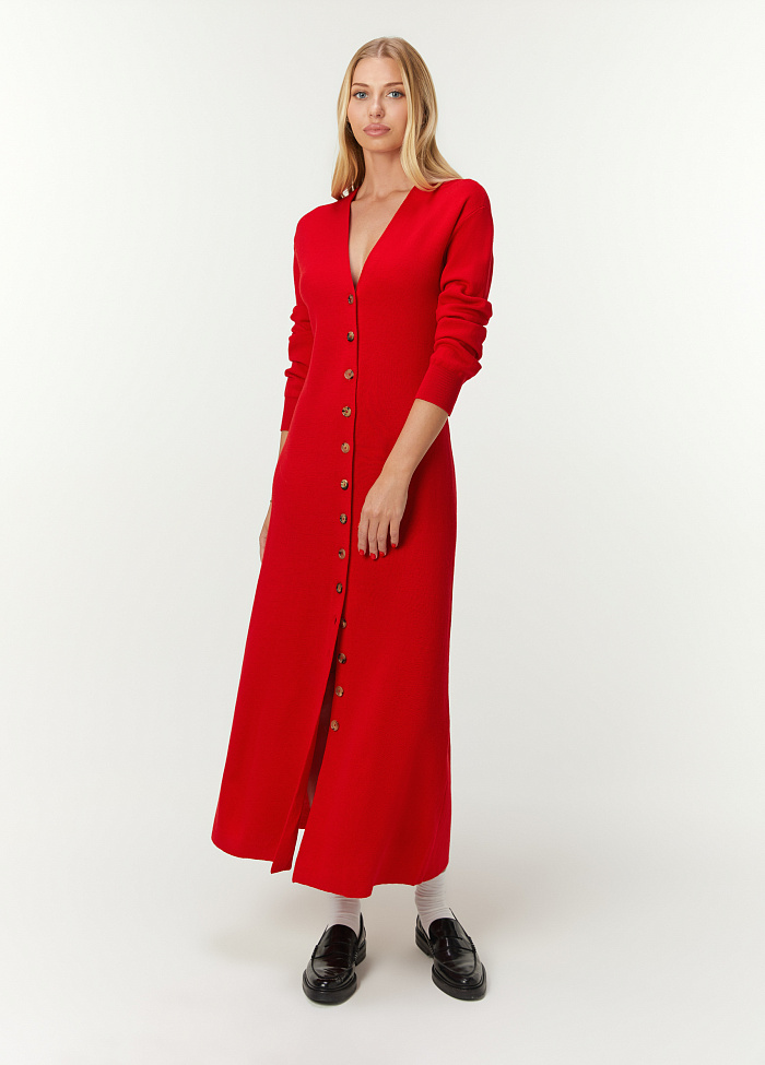 картинка Платье вязаное из шерсти от бренда Оксаны Лаврентьевой OLOLOL