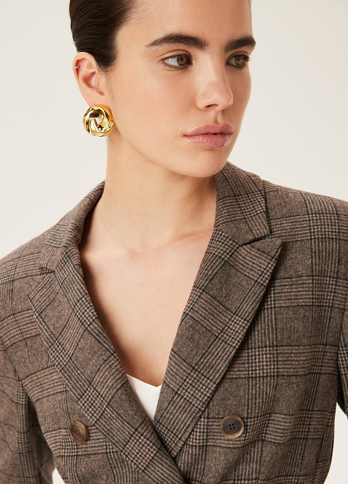 картинка Жакет двубортный с поясом от бренда Оксаны Лаврентьевой OLOLOL