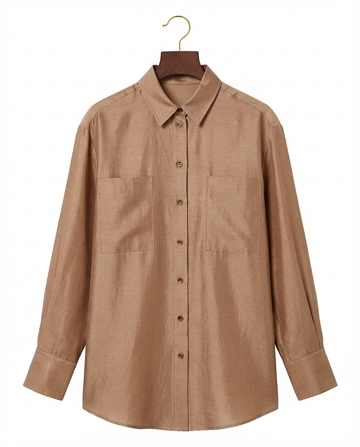 картинка Блузка из шелка и хлопка от бренда Оксаны Лаврентьевой OLOLOL