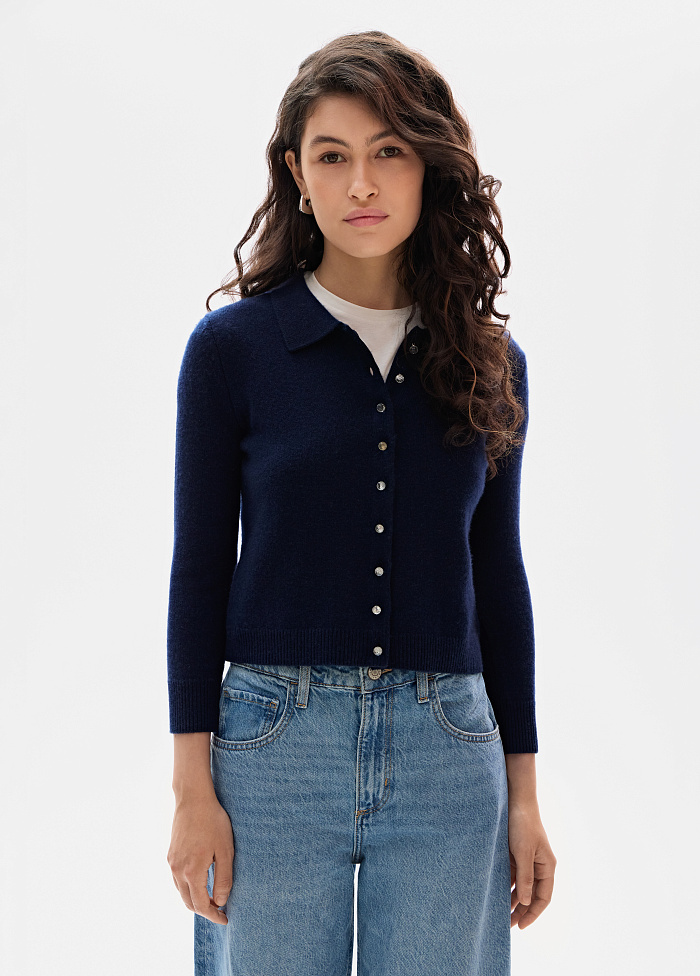 картинка Кардиган вязаный из кашемира от бренда Оксаны Лаврентьевой OLOLOL