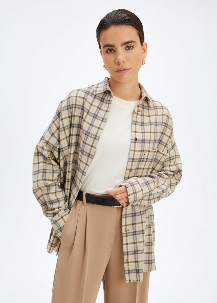 картинка Рубашка из хлопка от бренда Оксаны Лаврентьевой OLOLOL