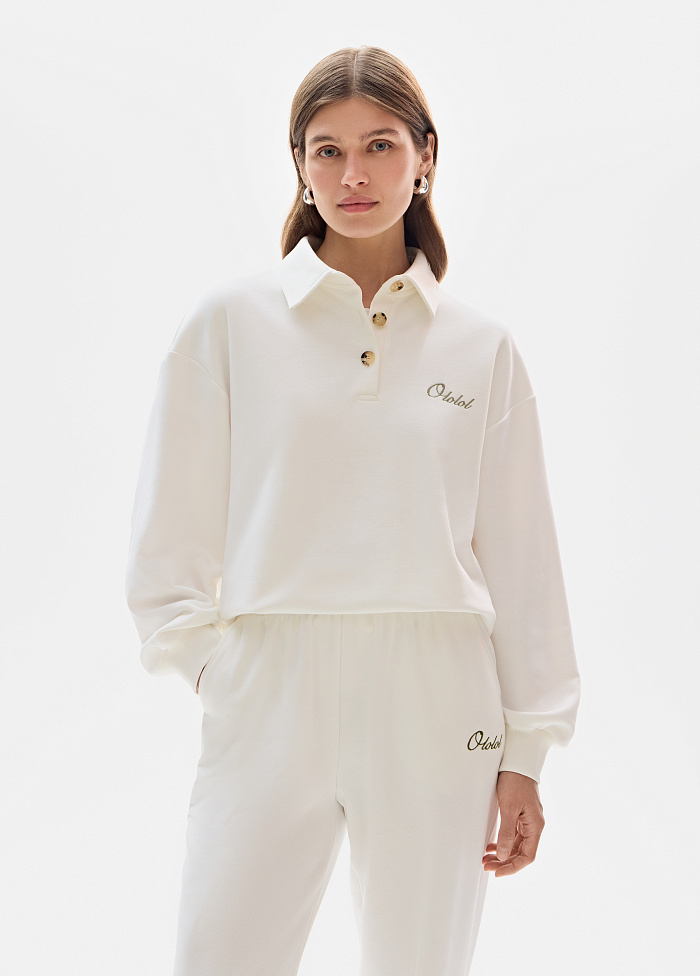 картинка Свитшот из хлопка от бренда Оксаны Лаврентьевой OLOLOL