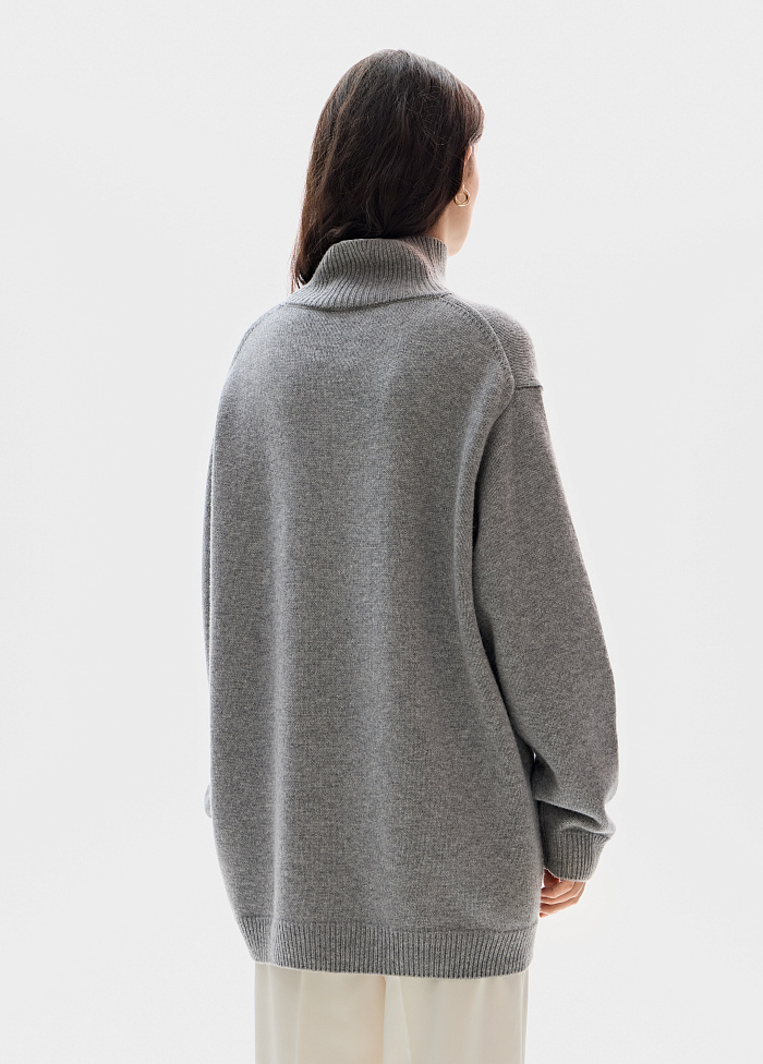 картинка Свитер вязаный из шерсти и кашемира от бренда Оксаны Лаврентьевой OLOLOL