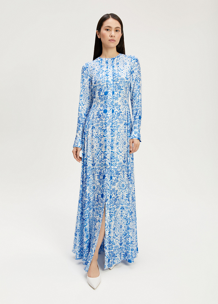 картинка Платье из вискозы и шелка от бренда Оксаны Лаврентьевой OLOLOL