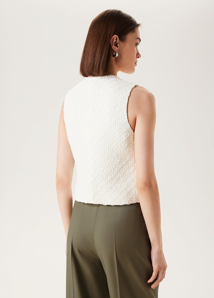 картинка Жилет из итальянского твида от бренда Оксаны Лаврентьевой OLOLOL