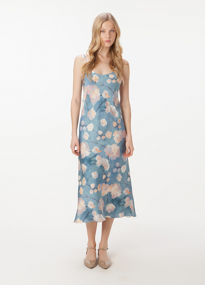 картинка Платье-комбинация из шелка от бренда Оксаны Лаврентьевой OLOLOL