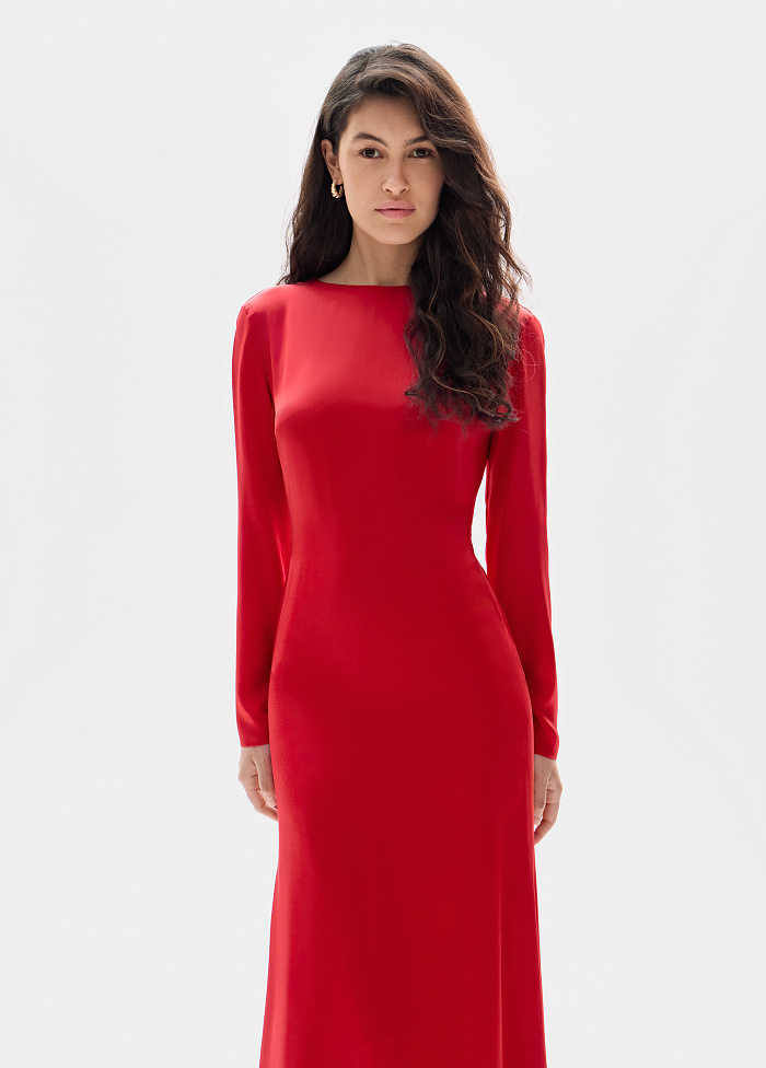 картинка Платье вечернее из шёлка от бренда Оксаны Лаврентьевой OLOLOL