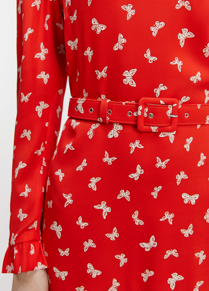 картинка Платье мини из шелка от бренда Оксаны Лаврентьевой OLOLOL