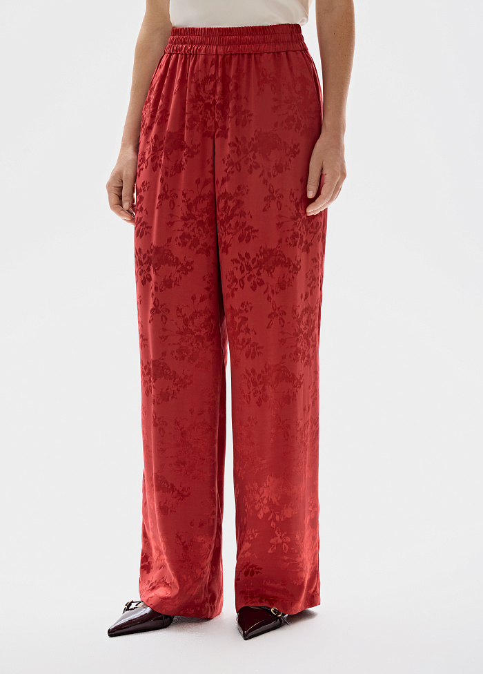 картинка Брюки из жаккарда от бренда Оксаны Лаврентьевой OLOLOL