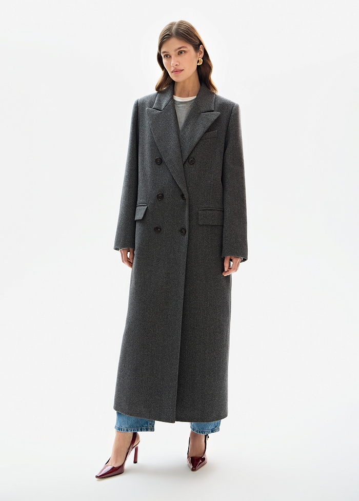 картинка Пальто из шерсти и кашемира от бренда Оксаны Лаврентьевой OLOLOL