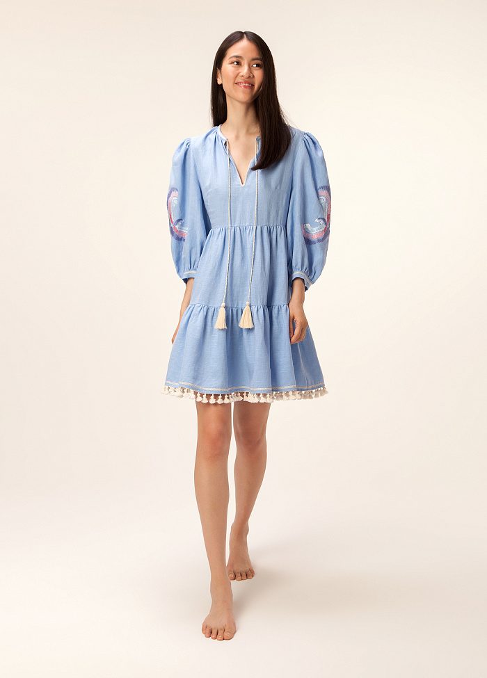 картинка Платье льняное от бренда Оксаны Лаврентьевой OLOLOL