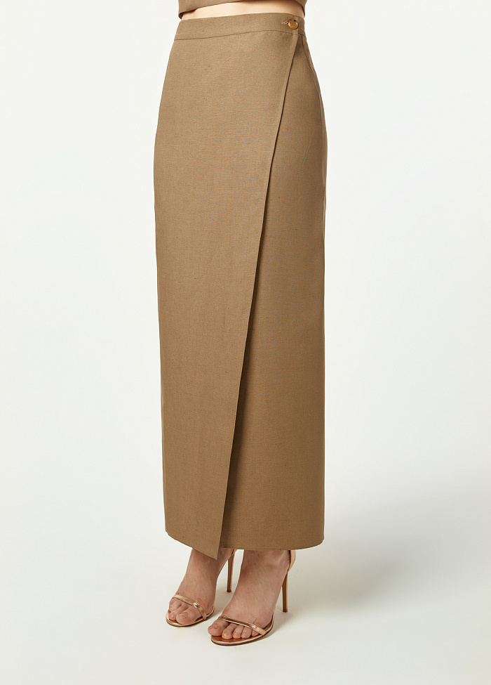 картинка Юбка из льна и лиоцелла от бренда Оксаны Лаврентьевой OLOLOL