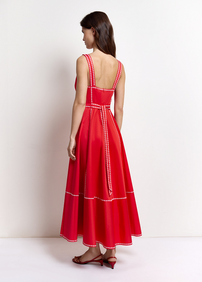 картинка Платье из хлопка с вышивкой от бренда Оксаны Лаврентьевой OLOLOL