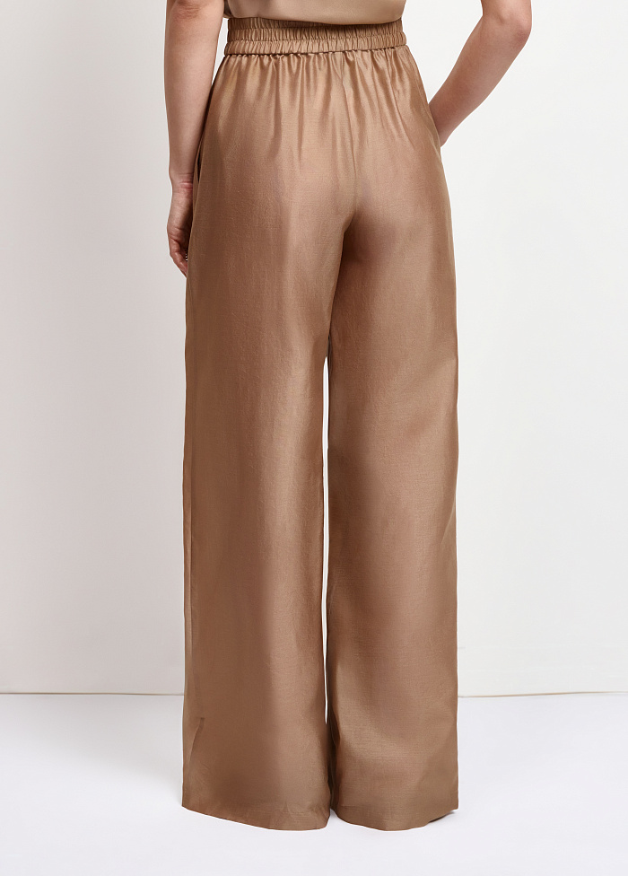 картинка Брюки из шелка и хлопка от бренда Оксаны Лаврентьевой OLOLOL