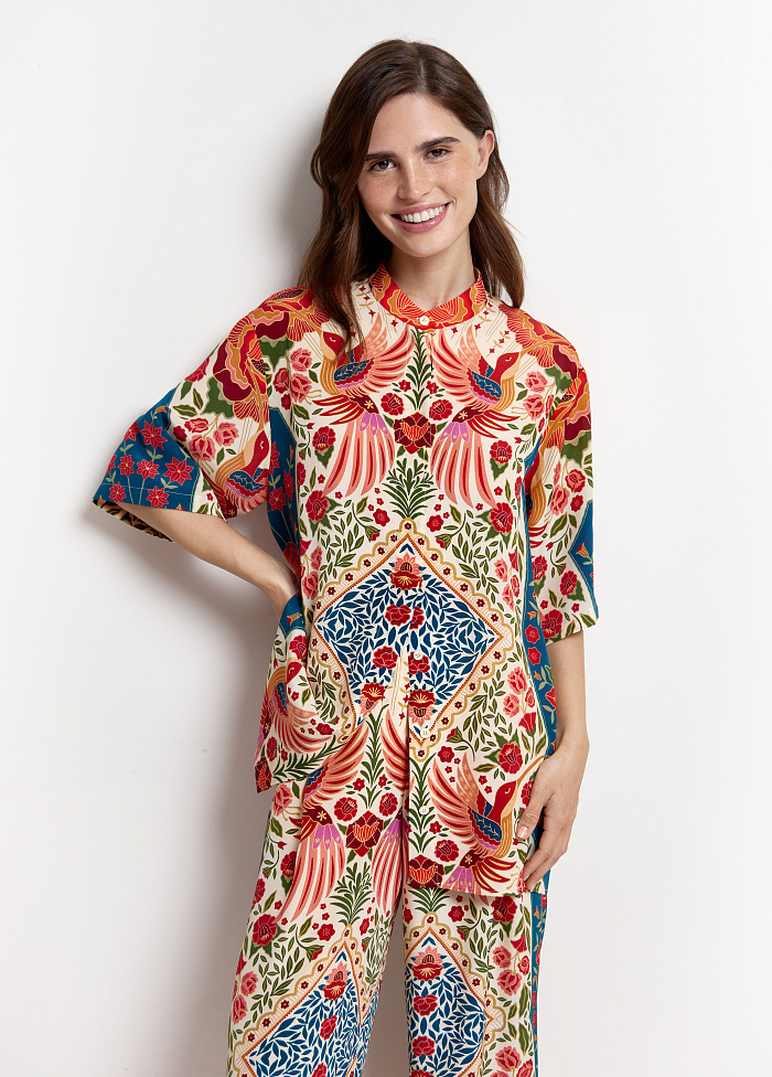 картинка Рубашка из шелка от бренда Оксаны Лаврентьевой OLOLOL