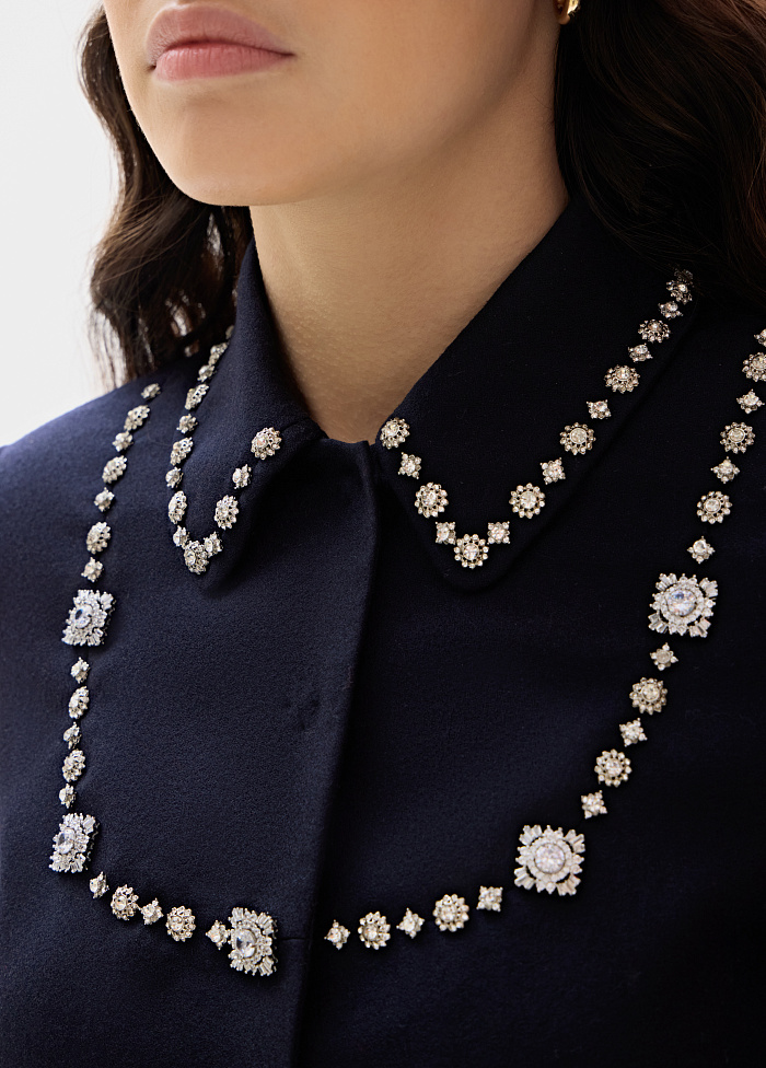 картинка Жакет из шерсти со стразами от бренда Оксаны Лаврентьевой OLOLOL