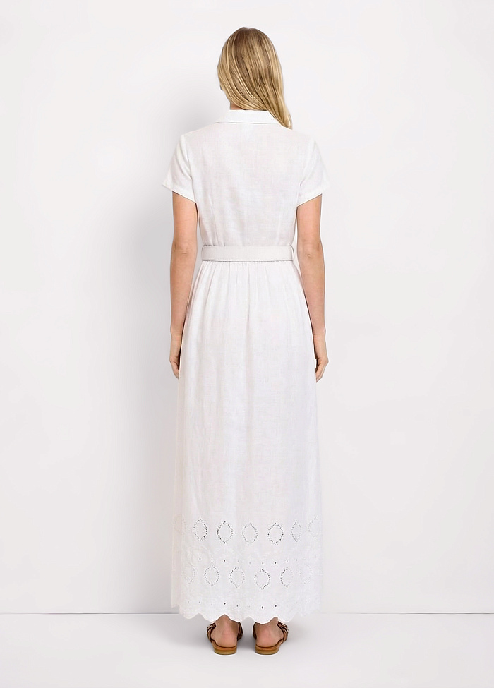 картинка Вечернее платье из хлопка и льна от бренда Оксаны Лаврентьевой OLOLOL