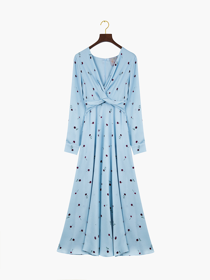 картинка Платье из шелка от бренда Оксаны Лаврентьевой OLOLOL